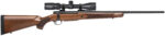 Mossberg 27941 Patriot 270 Win Caliber with 5+1 Capacity, 22" Fluted Barrel, Matte Blued Metal Finish & Walnut Stock Right Hand (Full Size) Includes Vortex Crossfire II 3-9x40mm Scope 2 109582