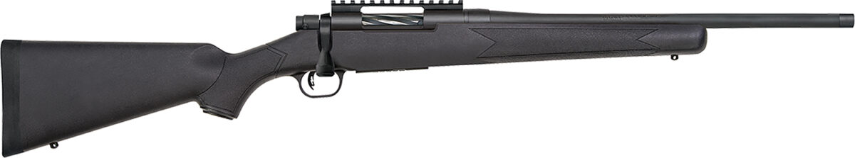 Mossberg 28232 Patriot Carbine 350 Legend 5+1 18" Matte Blued Threaded Bull Barrel, Matte Blued Picatinny Rail Receiver, Black Fixed Synthetic Stock 1 174370