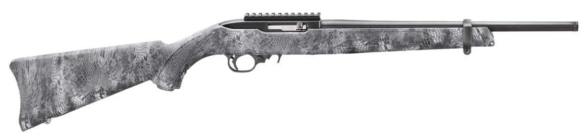 Ruger 31215 10/22 Carbine 22 LR 10+1 16.12" Satin Black Steel Threaded Barrel, Steel Receiver w/Scope Rail, Fixed Kryptek Typhon Camo Synthetic Stock 1 175060