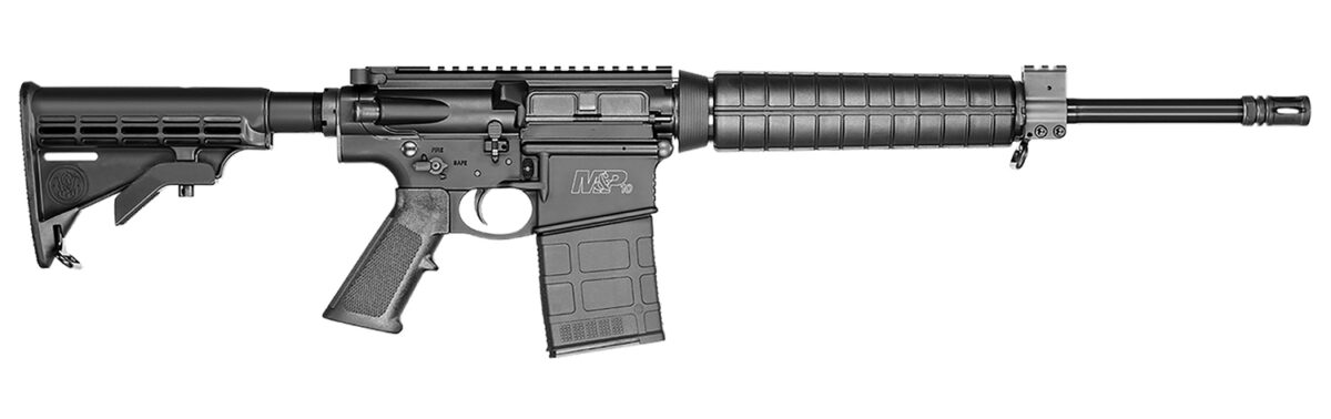 Smith & Wesson 11532 M&P10 Sport OR 308 Win / 7.62x51mm NATO 16" Black Armornite Barrel 20+1, Black Receiver, Black 6 Position Telescopic Stock, Polymer Grip, Manual Ambidextrous Safety On Lower 1 42778