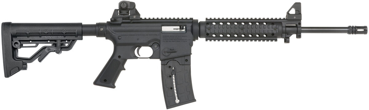 Mossberg 37209 715 Tactical Full Size 22 LR 25+1 16.25" Matte Blued Steel Barrel, Black Picatinny Rail Receiver, Black A2 Adjustable Synthetic Stock, Black Polymer Grip, Right Hand 1 76659