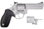 Taurus 2992049 Tracker 992 22 LR or 22 WMR 9rd 4" Barrel, Overall Matte Finish Stainless Steel & Black Ribber Grip Includes Cylinder 2 76798