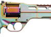 Chiappa Firearms CF340301 Rhino 60SAR Nebula *CA Compliant 357 Mag Caliber with 6" Picatinny Rail/Vent Rib, 6rd Capacity Cylinder, Rainbow PVD Metal Finish & Blue Laminate Grip 2 109138