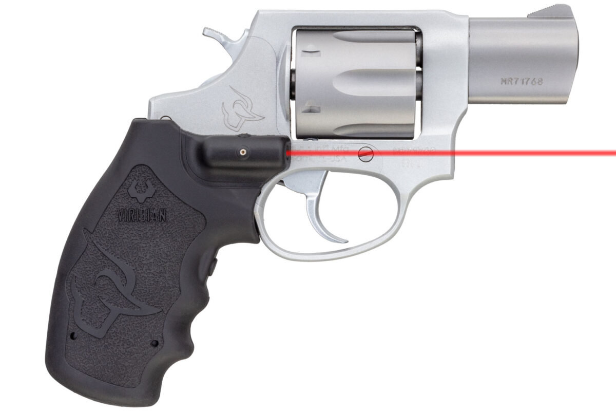Taurus 2-856029ULVL 856 Ultra-Lite 38 Special +P Caliber with 2" Barrel, 6rd Capacity Cylinder, Overall Matte Finish Stainless Steel Frame & Finger Grooved Black Rubber Grip Includes Viridian Laser 1 112696