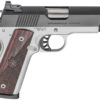 Springfield Armory PX9124L 1911 Ronin EMP 9mm Luger 10+1, 4" Stainless Match Grade Bull Steel Barrel, Blued Serrated Carbon Steel Slide, Satin Cerakote Aluminum Frame w/Beavertail, Textured Wood Grip 2 141650