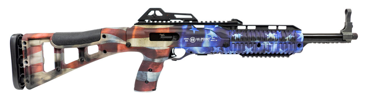 Hi-Point 4595TSFLG 4595TS Carbine 45 ACP 17.50" 9+1, American Flag, Skeletonized Stock, Adjustable Sights 1 149623