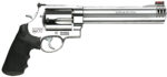 Smith & Wesson 163501 Model 500 X-Large 500 S&W Mag 5 Shot 8.38" Satin Compensated Barrel, Satin Cylinder, Satin Stainless Steel Frame, Black Finger Grooved Grip, Exposed Hammer 2 15071