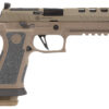 Sig Sauer 320X59DH3 P320 XFive DH3 9mm Luger 21+1 5" Black Bull Barrel, Coyote Cerakote DH3 Custom Works Optic Ready Slide, Coyote Cerakote DH3 SS Frame w/Picatinny Rail & Beavertail, Coyote TXG Grips 2 151811