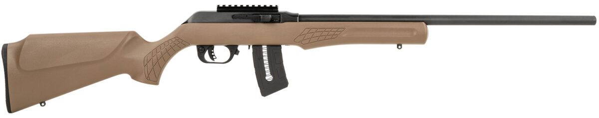 Rossi RS22W2111B RS22 22 WMR 10+1 21", Matte Black Barrel/Rec, Brown Fixed Monte Carlo Stock, Optics Mount 1 155212
