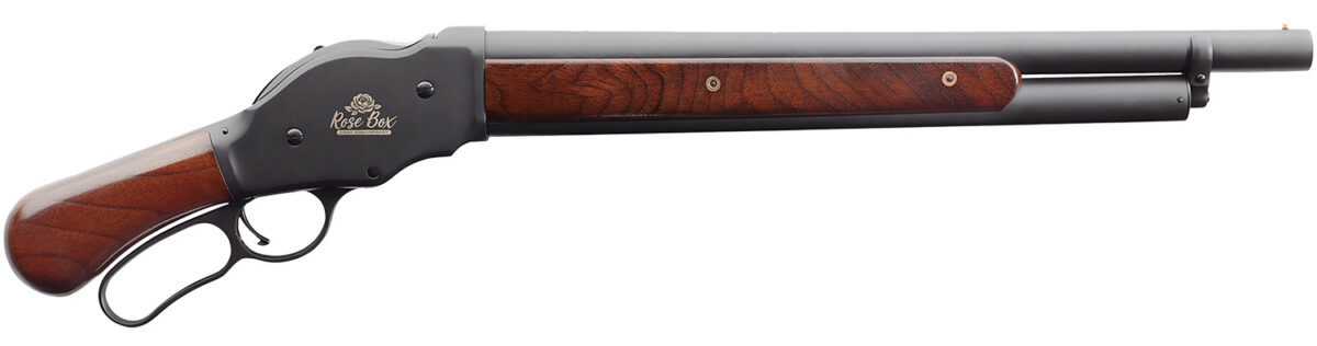 Chiappa Firearms 930377 1887 Rose Box Bootleg 12 Gauge 5+1 2.75" 18.50", Black Barrel/Engraved Rec, Oiled Walnut Furniture with Pistol Grip, Bead Sight 1 159584
