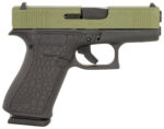 Glock PX4350204BAYOU G43X Slim Sub-Compact Frame 9mm Luger 10+1 3.41" Black GMB Barrel, Lime Green Cerakote Serrated Steel Slide, Black Cerakote Polymer Frame w/Beavertail, Ambidextrous 2 169925