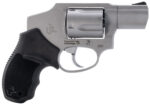 Taurus 2-850129 850 Small 38 Special 5 Shot 2" Matte Stainless Steel Barrel & Cylinder, Matte Stainless Steel Frame, Black Rubber Grip, Transfer Bar Safety, Concealed Hammer 2 170150