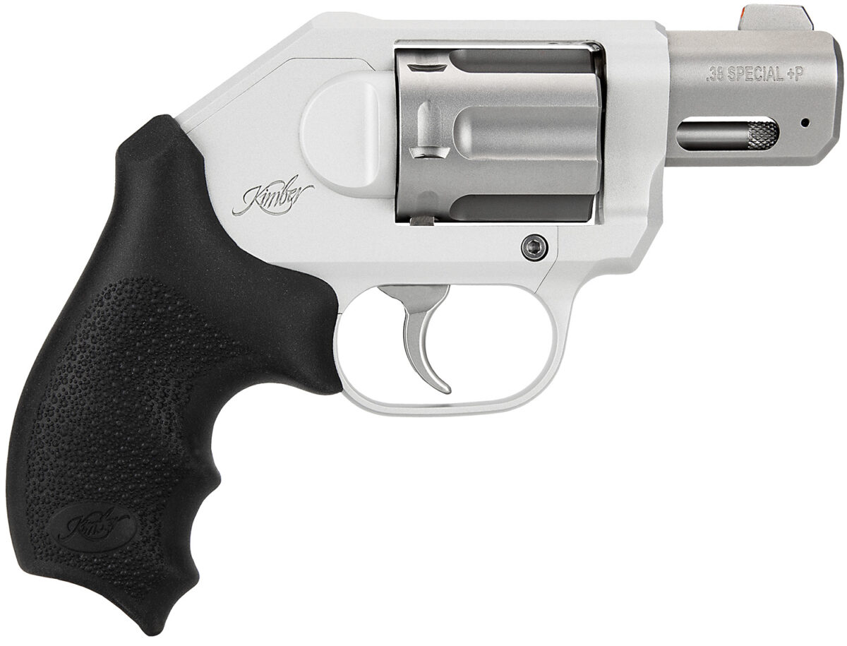Kimber Mfg, Inc 3400034CA K6XS *CA Compliant Compact 38 Special +P 6 Shot 2" Glass Bead Stainless Steel Barrel, Silver KimPro II Aluminum Frame, Hogue Black Rubber Kimber Grip, Concealed Hammer 1 170597