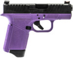 Gforce Arms GF932512PUB Rapture Sub-Compact Frame 9mm Luger 12+1 3.25" Black Steel Barrel, Black Optic Cut/Serrated Steel Slide, Purple Cerakote Polymer Frame 2 180945