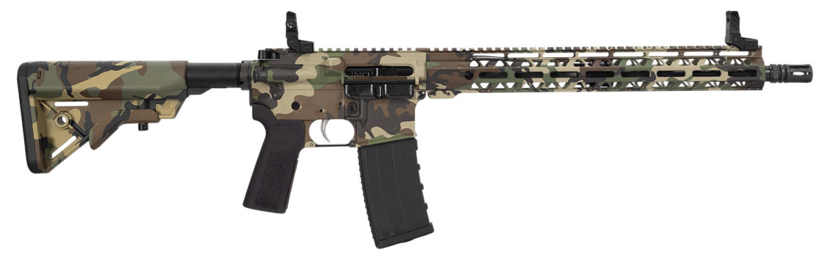 Hi-Point HP15R-556M81 HP 15R 5.56 NATO 30+1 16" Black Threaded Barrel, M81 Woodland Camo Aluminum Receiver w/Picatinny Rail, M-LOK Handguard, B5 Bravo Polymer Stock, Black B5 P Type 23 Grip 1 186757