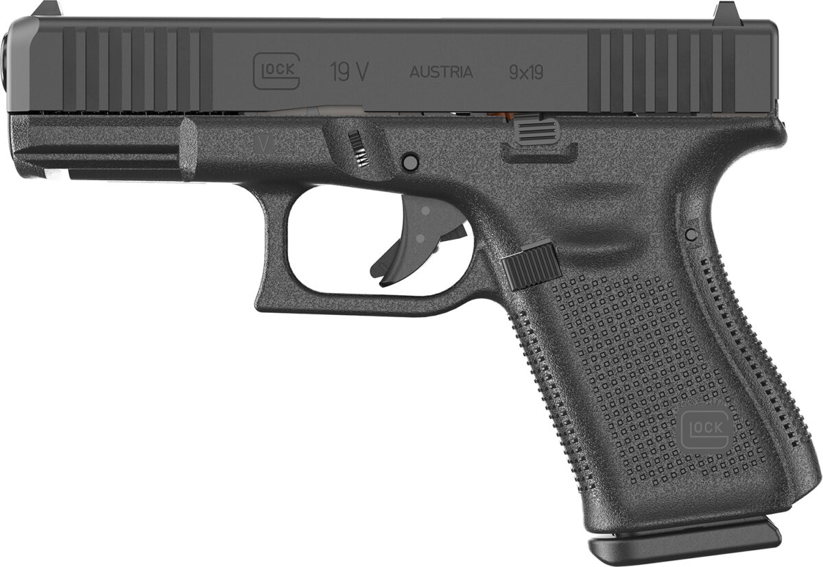 Glock PV1950203 G19 V Compact 9mm Luger 15+1 4.02" Black Barrel & Steel Serrated Slide, Black Polymer Frame w/Accessory Rail, Interchangeable Backstrap 1 186883