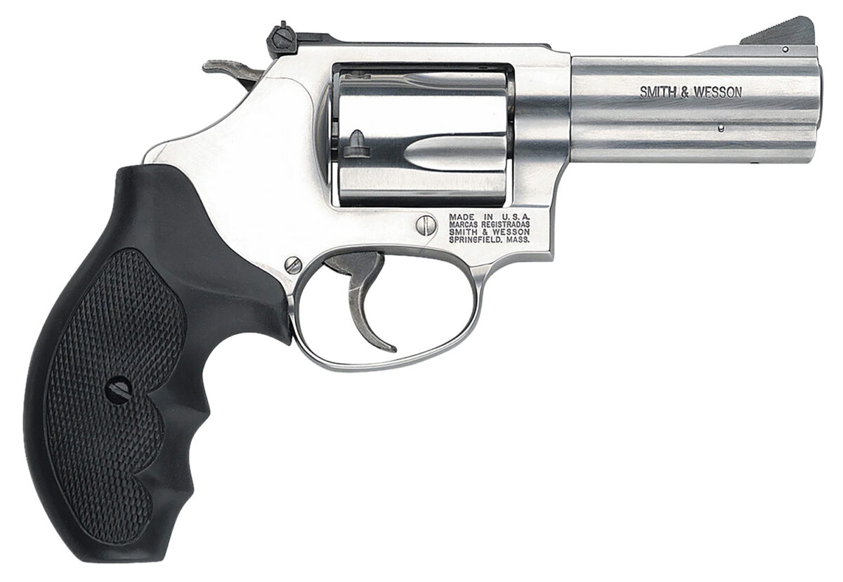 Smith & Wesson 162430 Model 60 357 Mag or 38 S&W Spl +P 5 Shot 3" Stainless Steel Barrel/Cylinder, Satin Stainless Steel J-Frame, Exposed Hammer, Polymer Grip 1 26277
