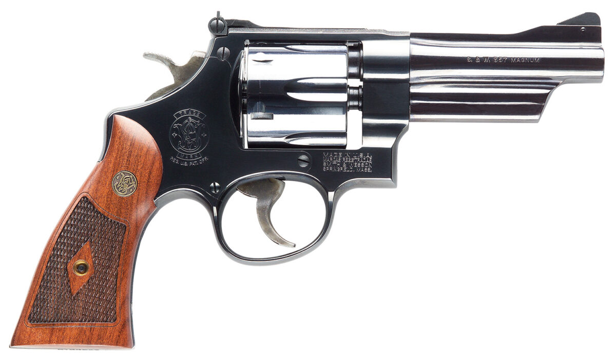 Smith & Wesson 150339 Model 27 Classic 357 Mag Or 38 S&W Spl +P Blued Carbon Steel 4" Barrel, 6rd Cylinder & N-Frame, Checkered Square Butt Walnut Grip 1 53537