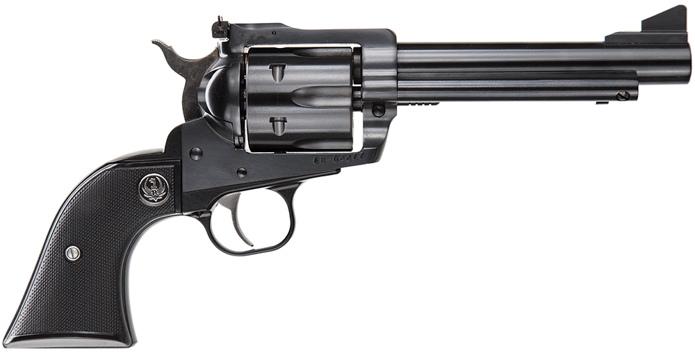 Ruger 0463 Blackhawk Convertible 45 ACP/45 Colt (Long Colt) 6rd 5.50" Blued Alloy Steel Barrel, Cylinder & Frame, Black Checkered Rubber Grip, Transfer Bar Safety, Exposed Hammer 1 70176