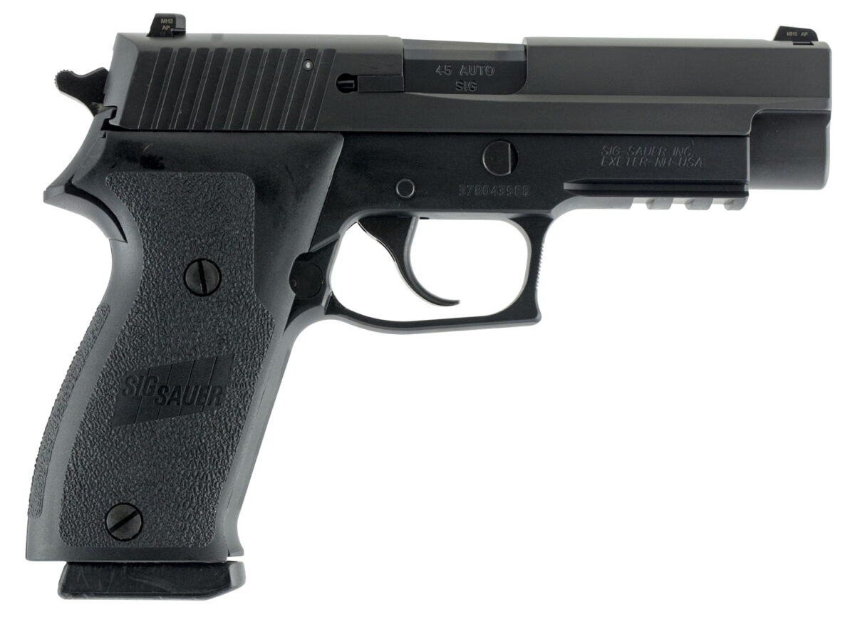 Sig Sauer 220R45BSSCA P220 Full Size *CA Compliant 45 ACP 4.40" 8+1 Black Hardcoat Anodized Aluminum Frame Black Nitron Stainless Steel Slide with Black 1-Piece Ergo Grip 1 79472