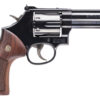 Smith & Wesson 150909 Model 586 Classic L-Frame 357 Mag 38 Special +P 6 Shot 4" Blued Carbon Steel Barrel, Blued Cylinder, Blued Carbon Steel Frame, Wood Grip Internal Lock Safety, Exposed Hammer 2 80159