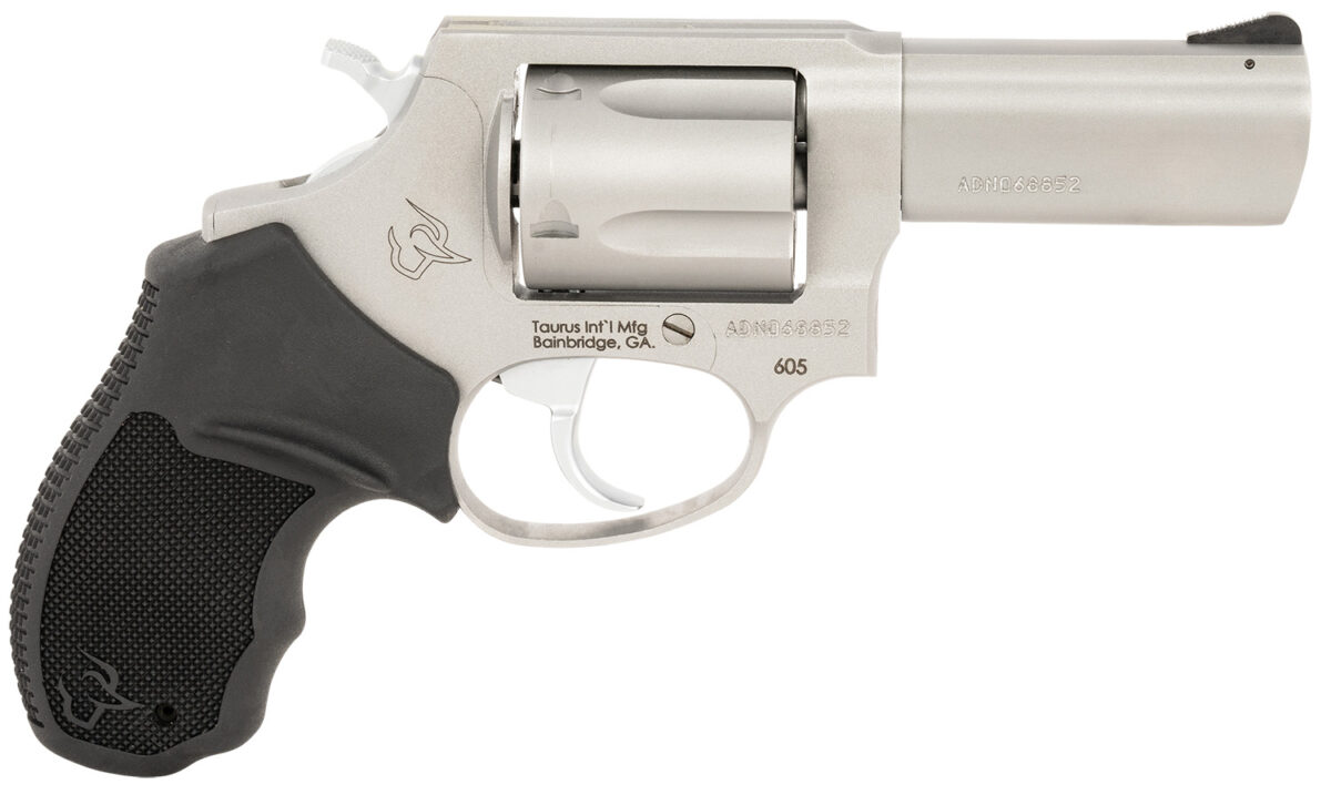 Taurus 2-605P39 605 T.O.R.O. Small Frame 38 Special +P/357 Mag 5 Shot 3" Stainless Steel Barrel, Frame & Cylinder, Black Rubber Grip, Transfer Bar Safety, Optic Mount For Micro Red Dot 1 150925