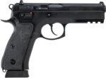 CZ-USA 89352 CZ 75 SP-01 Full Size Frame 9mm Luger 19+1 4.60" Black Steel Barrel, Black Steel Serrated Slide, Black Polycoat Steel Frame w/Beavertail & Picatinny Rail, Black Rubber Grip, Right Hand 2 162001