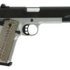 Tisas 10100803 1911 D10 FO Full Size Frame 10mm Auto 8+1 5" Hard Chrome Plated Steel Barrel, Black Cerakote Steel Serrated Slide, Stainless Steel Frame w/Beavertail, Black/Tan G10 Grip 2 169946