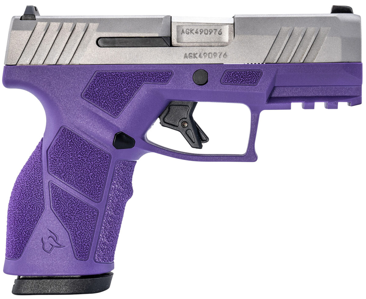Taurus 1-GX2939DP-10 GX2 9mm Luger 10+1 3.37" Matte Stainless Steel Barrel, Matte Serrated Stainless Steel Slide, Dark Purple Polymer Frame w/Picatinny Rail, Polymer Grip 1 170131