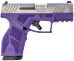 Taurus 1-GX2939DP-10 GX2 9mm Luger 10+1 3.37" Matte Stainless Steel Barrel, Matte Serrated Stainless Steel Slide, Dark Purple Polymer Frame w/Picatinny Rail, Polymer Grip 2 170131