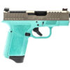 Gforce Arms GF932512RN Rapture Sub-Compact Frame 9mm Luger 12+1 3.25" Black Barrel, Nickel Steel Optic Cut/Serrated Slide, Robin Egg Blue Cerakote Polymer Frame, Shield RMSc/RMR Footprint 2 180948