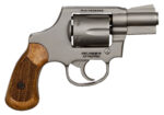 Rock Island 51289 M206 Small Frame 38 Special 6 Shot, 2" Matte Nickel Steel Barrel, Cylinder & Frame, Checkered Wood Grip, Transfer Bar Safety, Concealed Hammer 2 35256