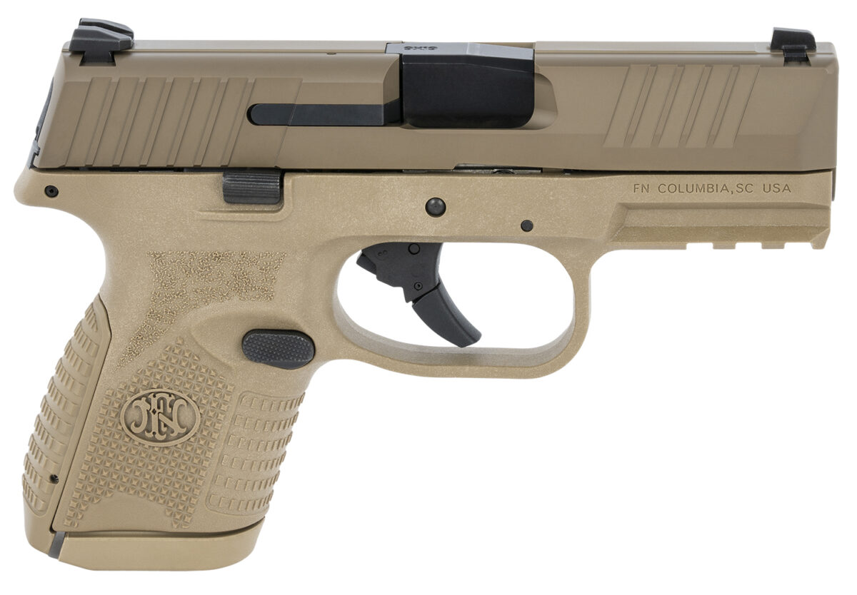 FN 66100819 509 Compact 9mm Luger 3.70" Barrel 10+1, Flat Dark Earth Polymer Frame With Mounting Rail, Flat Dark Earth Stainless Steel Slide, No Manual Safety 1 133058