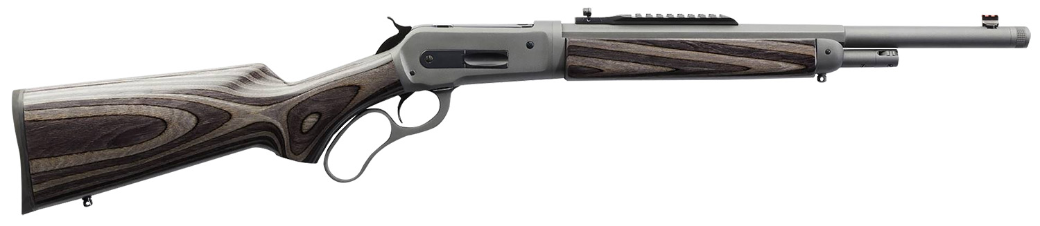 Chiappa Firearms 920411 Wildlands Takedown 1886 Full Size 45-70 Gov 4+1 18.50″ Mystikote Dark Gray Threaded Barrel, Mystikote Dark Gray Picatinny Rail Steel Receiver, Fixed Gray Laminate Stock