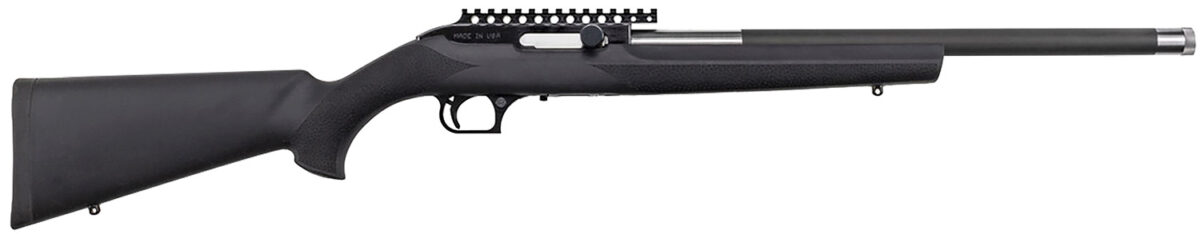 Magnum Research SBA17HMH Magnum Lite 17 HMR 19" Black Steel Threaded Barrel, Black Fixed Hogue OverMolded Stock 1 160679