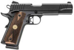 Charles Daly 440213 Superior 45 ACP 10+1 5" Stainless Steel Barrel, Black Serrated Steel Slide, Black Steel Frame w/Beavertail, Walnut Diamond Checkered Grip, ZeroTech Red Dot 2 172163
