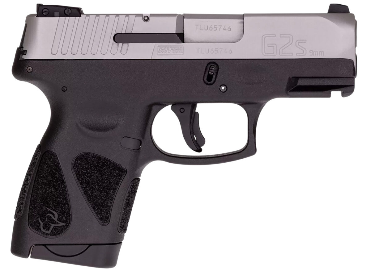 Taurus 1-G2S939 G2S Compact Frame 9mm Luger 7+1 3.26" Matte Stainless Steel Barrel, Matte Stainless Steel Serrated Slide, Black Polymer Frame w/Accessory Rail, Black Polymer Grip 1 182561
