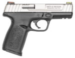 Smith & Wesson 11908 SD40 VE *CA Compliant Compact Frame 40 S&W 10+1 4" Stainless Steel Barrel, Satin Serrated Stainless Steel Slide, Matte Black Polymer Frame w/Picatinny Rail, Black Textured Grip 2 35763