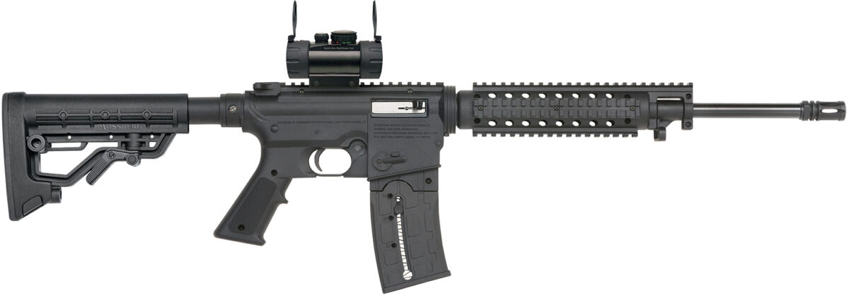 Mossberg 37234 715 Tactical Full Size 22 LR 25+1 16.25" Blued Steel Barrel, Black Picatinny Rail Receiver, Black A2 Adjustable Synthetic Stock, Black Polymer Grip, Red Dot 30mm, Right Hand 1 79830