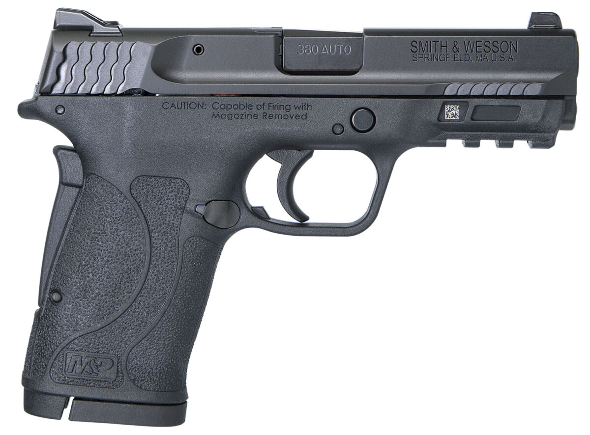 Smith & Wesson 180023 M&P Shield EZ 380 ACP 8+1 3.67" Barrel, Black Polymer Frame With Picatinny Acc. Rail, Black Armornite Stainless Steel Slide, Loaded Chamber Indicator, No Manual Safety 1 101525