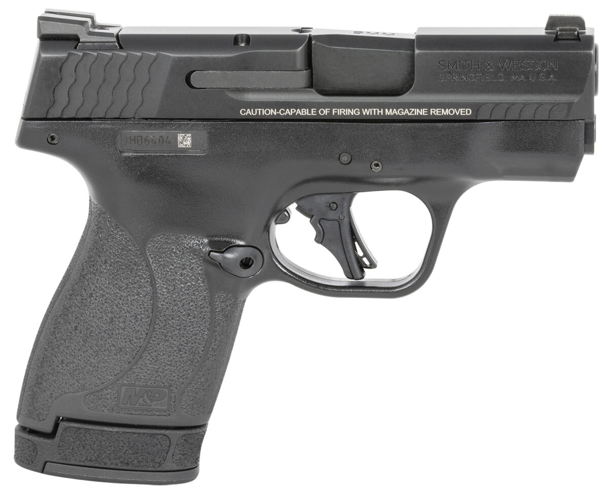 Smith & Wesson 13250 M&P Shield Plus Micro-Compact 9mm Luger 10+1/13+1, 3.10" Black Stainless Steel Barrel, Matte Black Armonite Serrated Slide, Matte Black Polymer Frame, No Thumb Safety 1 134510