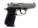 Bersa THUN380PNKL15 Thunder Plus Sub-Compact Frame 380 ACP 15+1, 3.50" Nickel Steel Barrel, Nickel Cerakote Serrated Steel Slide, Nickel Cerakote Aluminum Frame w/Beavertail, Black Rubber Grip 2 139409