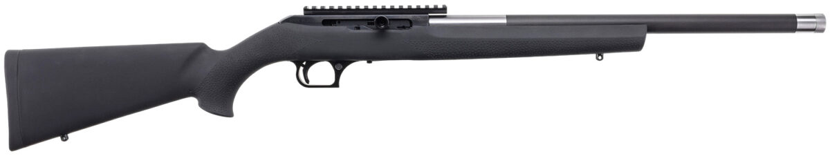 Magnum Research SBA22WMH Magnum Lite Straight Bolt 22 WMR 9+1 19" Black Threaded Barrel, Black Anodized Aluminum Receiver w/Picatinny Rail, Black Hogue OverMolded Polymer Stock 1 160680