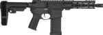 CMMG 54AE10FAB Banshee MK4 5.7x28mm 32+1, Black Nitride Medium Taper Threaded Barrel, EML 11" M-LOK Handguards, Black Armor Cerakote Aluminum Picatinny Rail Receiver, CMMG Zeroed Grips 2 166425
