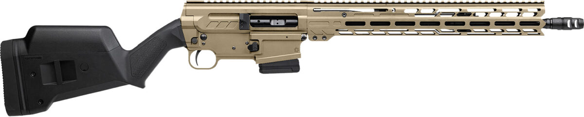 CMMG 55A520BCT Dissent BR4 *CA Compliant 5.56 NATO 10+1 16.10" Black Nitride Threaded Barrel, Coyote Tan Cerakote Picatinny Rail Aluminum Receiver, Magpul SGA Black Synthetic Stock 1 168187