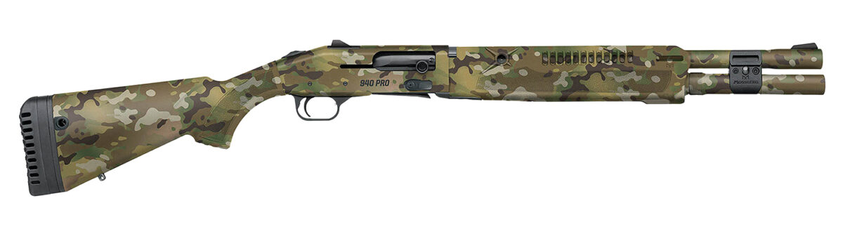 Mossberg 85188 940 Pro Tactical SPX 12 Gauge Semi-Auto 3" 7+1 18.50" Overall Multicam Heat Shield Barrel, Aluminum Drilled & Tapped Receiver, Adjustable MultiCam Synthetic Stock, 1 184759