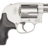 Smith & Wesson 163070 Model 638 *CA Compliant 38 Special + P 5 Shot 1.88" Stainless Steel Barrel/Cylinder, Matte Silver Aluminum Alloy J-Frame, Polymer Grip, Internal Lock, Concealed Hammer 2 26311
