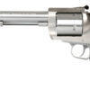 Magnum Research BFR45707 BFR Long Cylinder Large Frame 45-70 Gov 5 Shot, 7.50" Brushed Stainless Steel Barrel, Cylinder & Frame, Black Hogue Rubber Grip, Exposed Hammer 2 49476