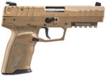 FN 66101277 Five-seveN MRD 5.7x28mm 10+1 4.80" Black Steel Barrel, Flat Dark Earth Optic Cut/Serrated Steel Slide & Polymer Frame w/Picatinny Rail, FDE Textured Polymer Grip, Ambidextrous 2 147539