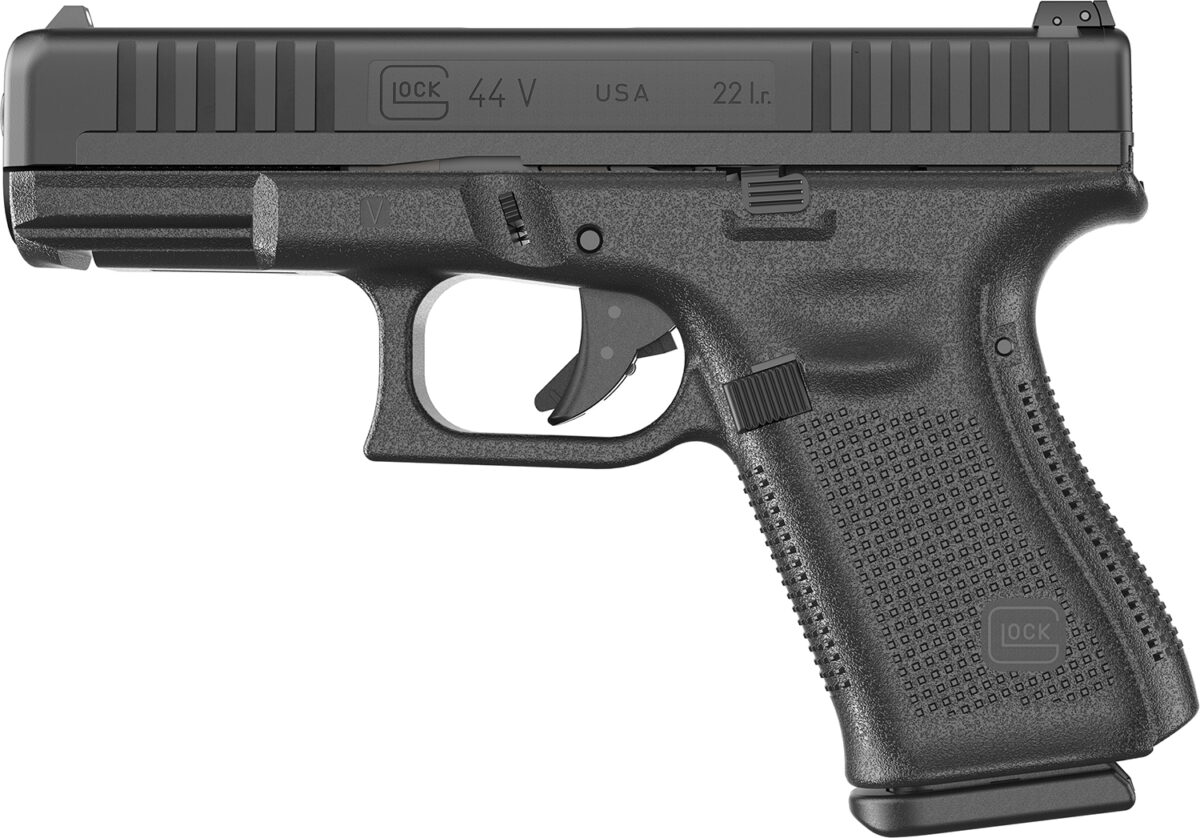 Glock UV4450101 G44 V Compact 22 LR 10+1 4.02" Black GMB Barrel, Matte Black Serrated Slide, Black Polymer Frame w/Accessory Rail, Interchangeable Backstrap Grip 1 186897